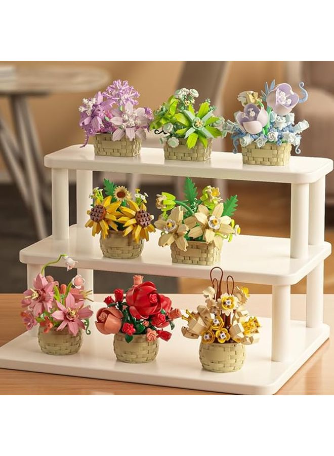 مجموعة ميكرو بريكس لبناء عباد الشمس، لعبة البناء النباتية الإبداعية، هدية المجموعة النباتية - Image 5